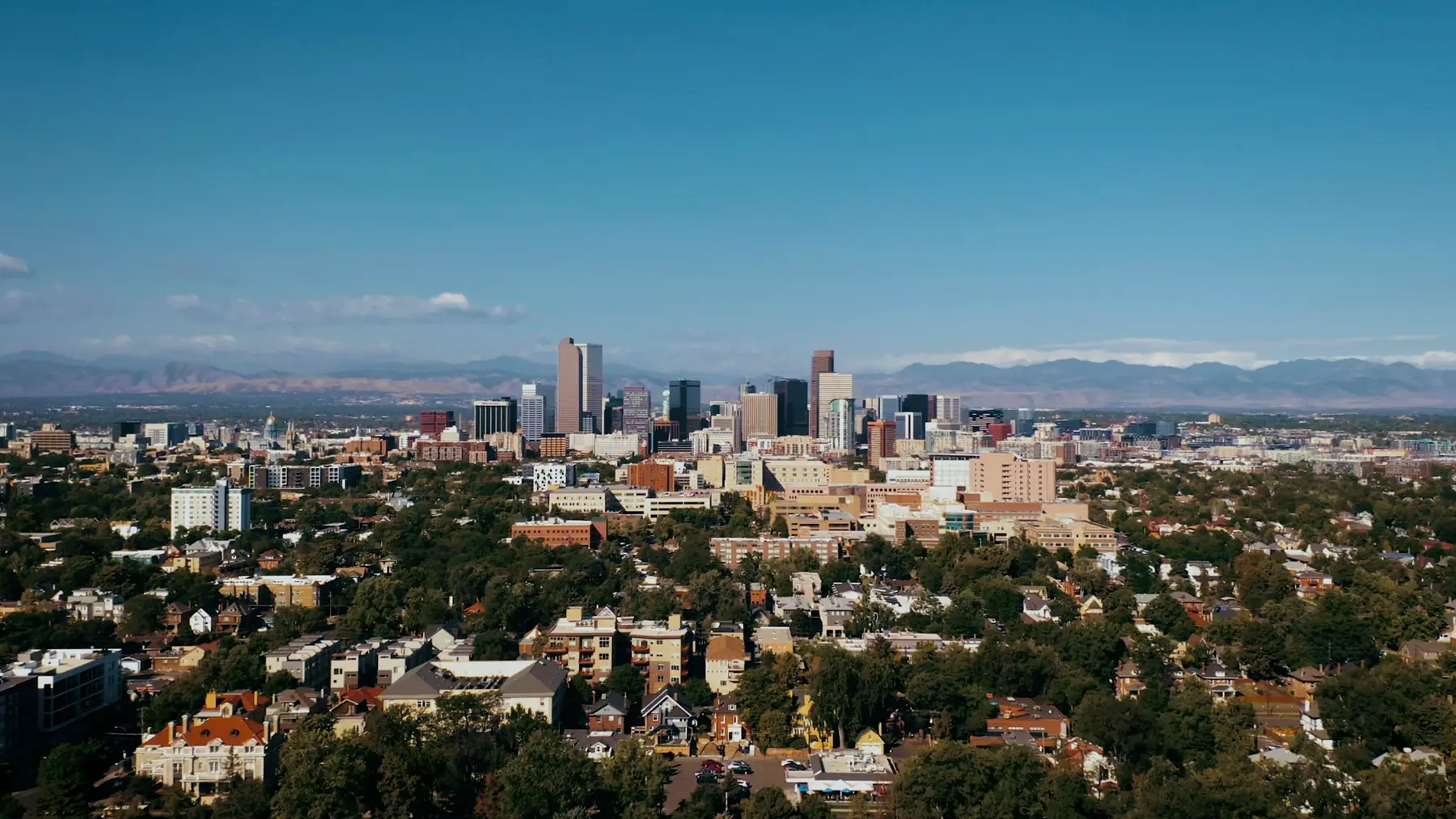 Denver and the Front Range of the Rocky Mountains, near Capdeva's base in Parker, Colorado